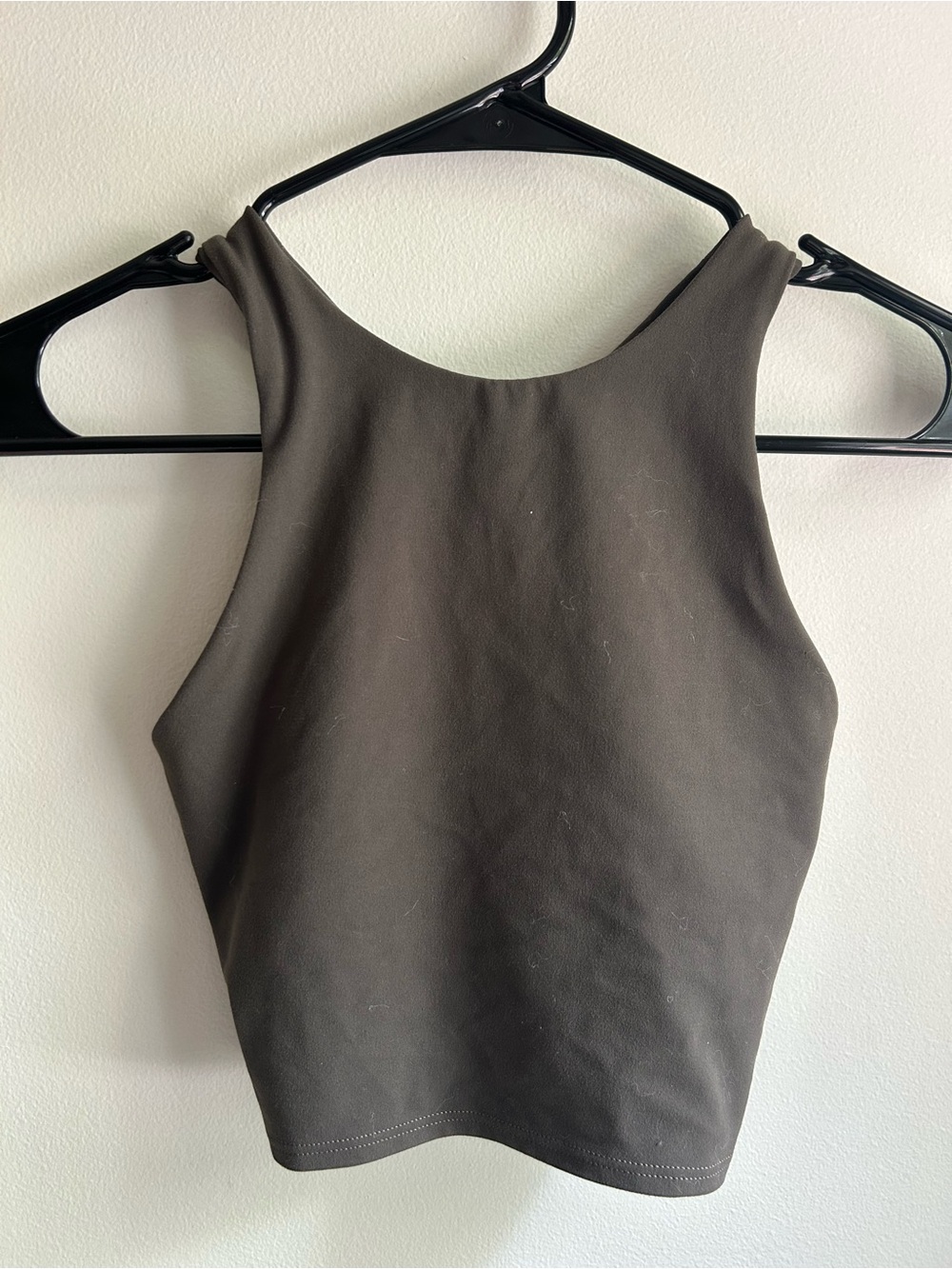 Athleta work out High-Neck Crop Top - Dark grey